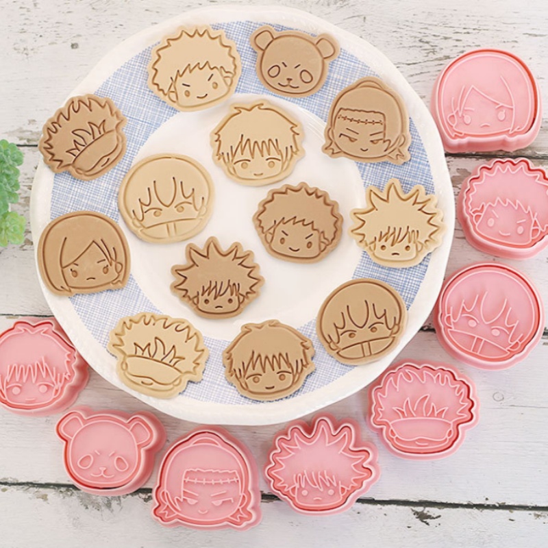 8pcs Jujutsu Kaisen Cake Cooki - Kitchen Kids Baking Set ulasan dan harga