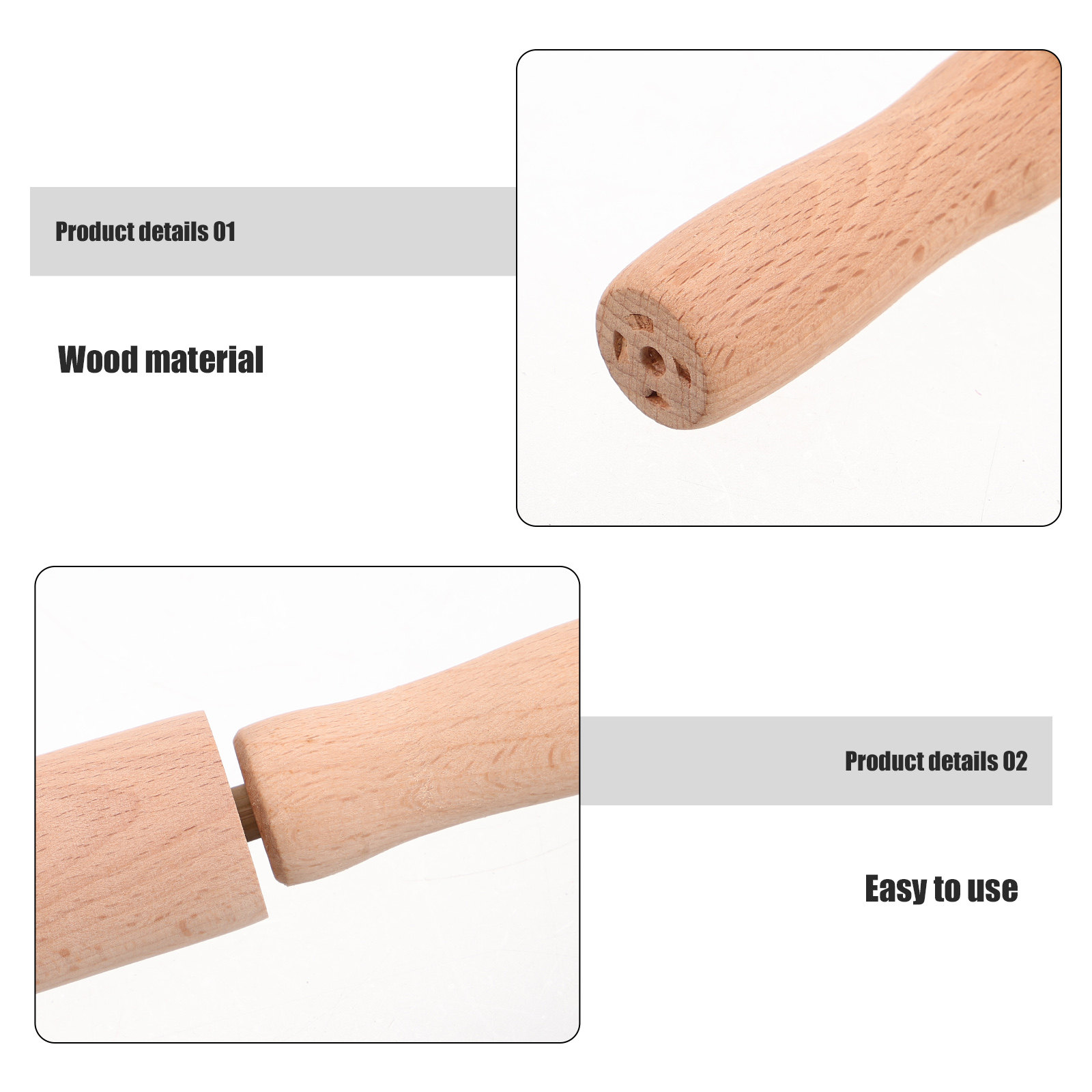 Wooden Rolling Pin 23cm Mini P - Kitchen Roller Baking ulasan dan harga