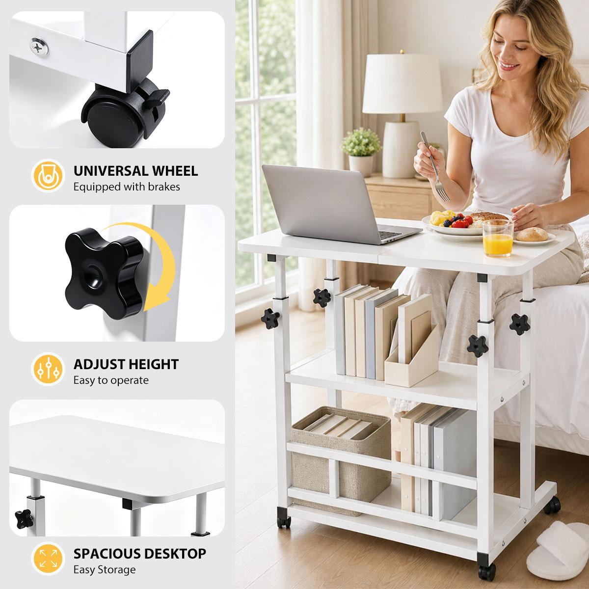 3-Tier Adjustable Height Rolli - Kitchen Baking Cart ulasan dan harga