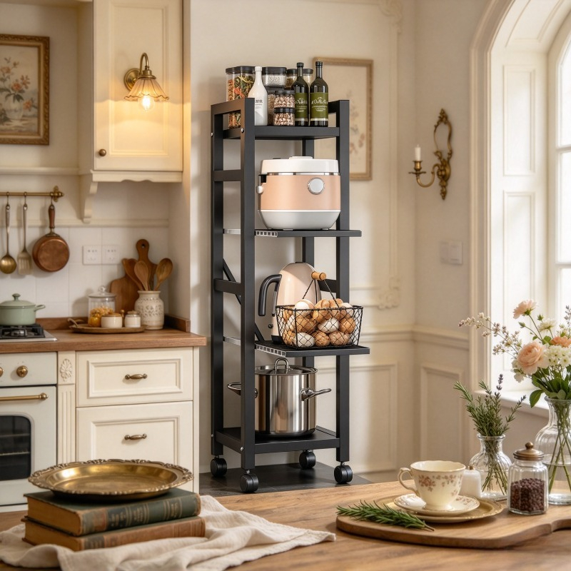 Pull-out Kitchen Rack, Floor P - Kitchen Baking Cart ulasan dan harga